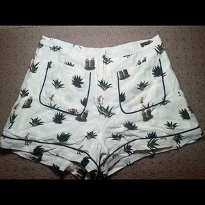 Topshop High-waisted Cactus Shorts